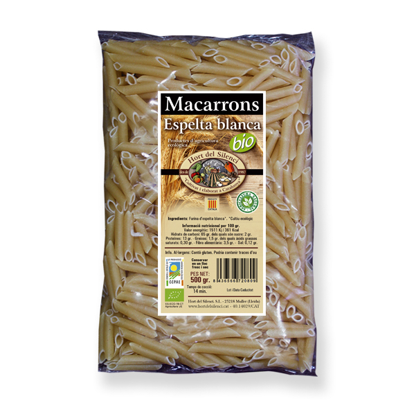 Macarro Espelta Blanca Eco 500g